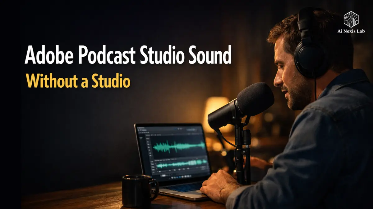 Your voice deserves a studio. Here’s how AI actually creates a studio for you.