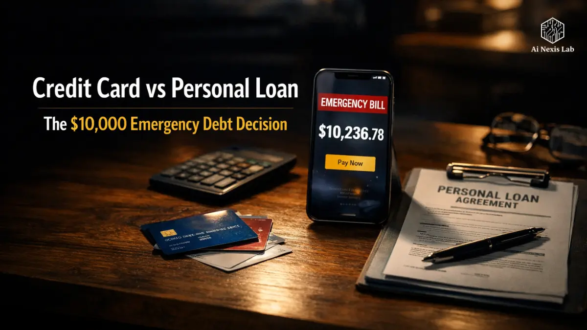 $10,000 Panic Attack: Why Your Choice Between a Personal Loan and a Credit Card Changes Everything