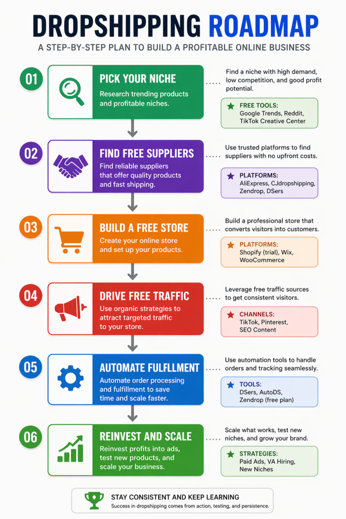 Dropshipping Business Proven Zero-Cost Secrets 2026 Dropshipping Roadmap Ai Nexis Lab