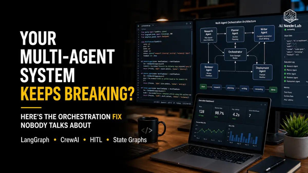 Your multi-agent system keeps breaking – here’s the orchestration fix most engineers miss