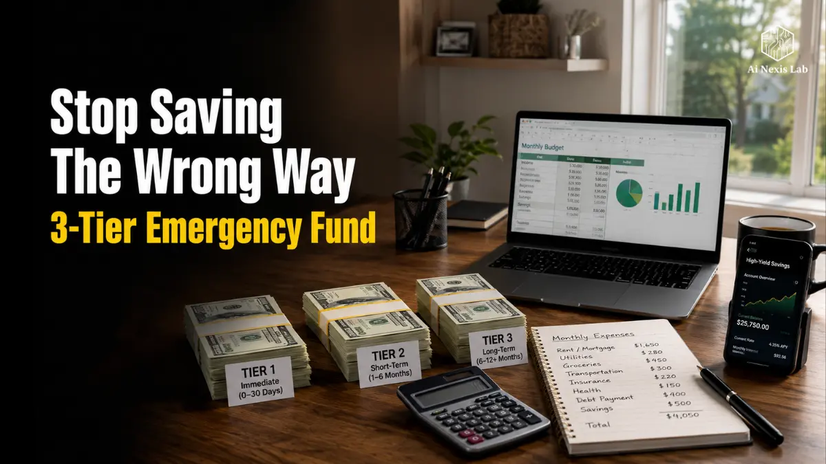 3-Tier Emergency Fund Strategy: Why “Only Save 6 Months” Is Quietly Ruining Your Finances